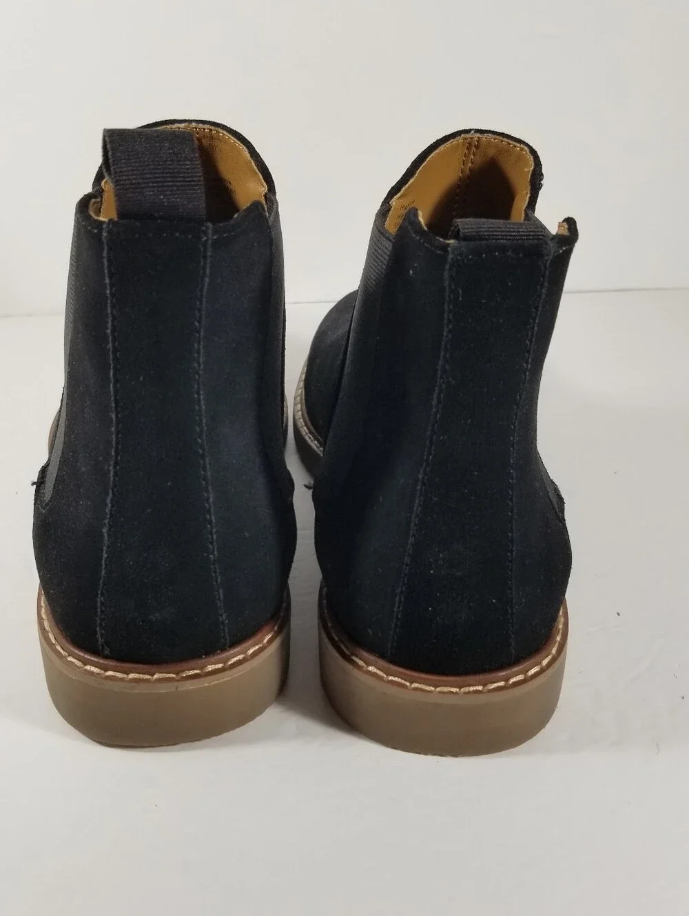 Steve Madden Highline Boots Men's 8M Black Leather Suede Chelsea Ankle Boots